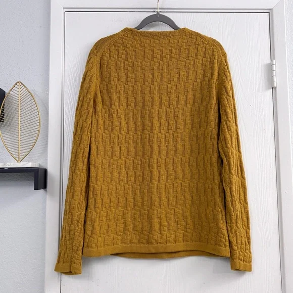 COS Mustard Yellow Crew Neck Sweater - Picture 2 of 8